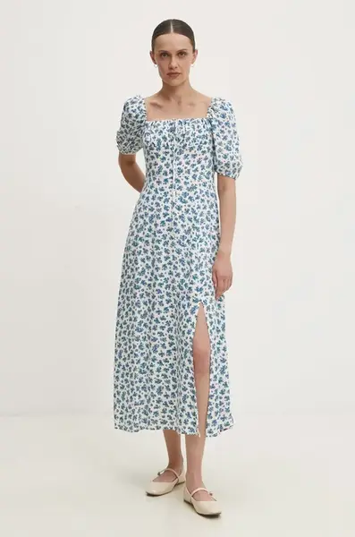 Šaty Answear.LAB bílá barva, midi