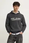 Svetr z vlněné směsi Pepe Jeans CARSON pánský, šedá barva, PM702459