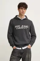 Svetr z vlněné směsi Pepe Jeans CARSON pánský, šedá barva, PM702459