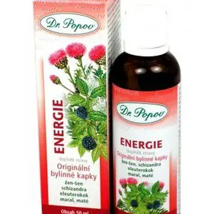 Dr. Popov Energie bylinné kapky 50 ml