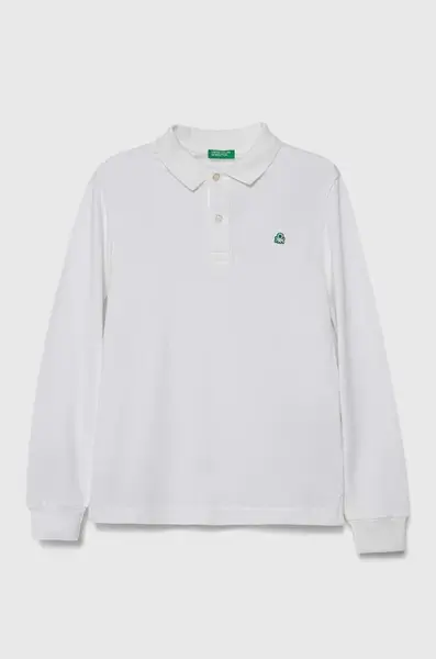 Dětské bavlněné tričko s dlouhým rukávem United Colors of Benetton