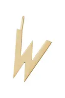 Pozlacený stříbrný přívěsek Design Letters