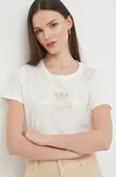 Bavlněné tričko Aeronautica Militare béžová barva, TS2249DJ638