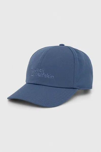 Kšiltovka Jack Wolfskin Baseball tmavomodrá barva, s aplikací, 1900675