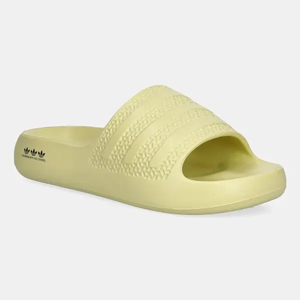 Pantofle adidas Originals Adilette Ayoon dámské, žlutá barva, JH9686