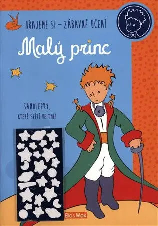 MALÝ PRINC – Kniha aktivit, modré svítící samolepky