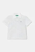 Dětská bavlněná polokošile United Colors of Benetton