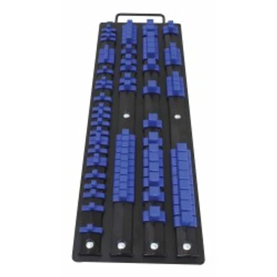 Posuvná kolejnice - držák na hlavice 1/4", 3/8", 1/2", pro 80 hlavic - SATRA