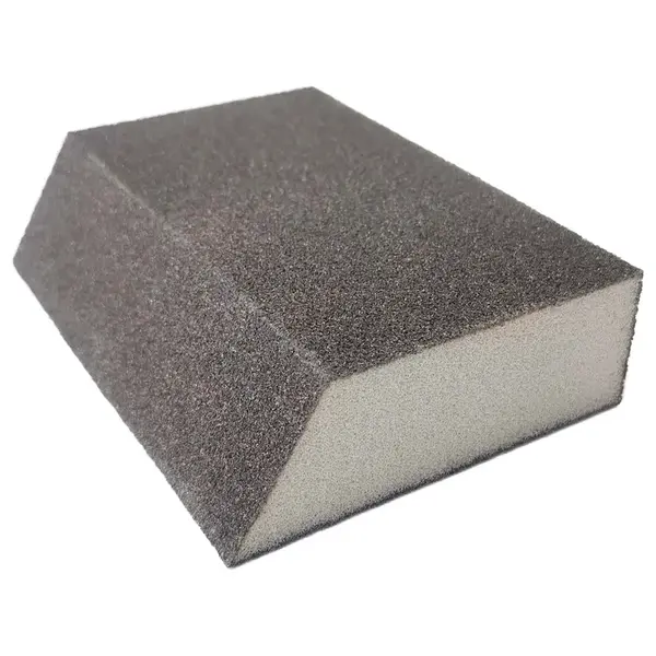 Brusná houbička, zkosená, 4 strany, různé zrnitosti - MAGG Zrnitost: P120