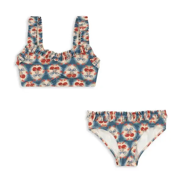 Dvoudílné dětské plavky Konges Sløjd MAYA BIKINI GRS modrá barva, KS102678