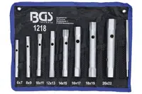 BGS technic Klíče trubkové, oboustranné 6x7-20x22mm,  8ks - BGS 1218