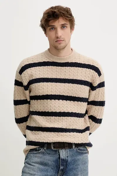Svetr Filippa K pánský, béžová barva, 31466