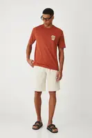 Bavlněné tričko Medicine pánské, oranžová barva, s aplikací
