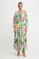 Šaty Guess JOSEE zelená barva, maxi, W5GT16 WH9Z2