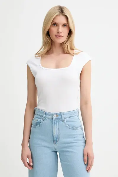 Bavlněné tričko Answear.LAB dámské, bílá barva