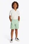 Kraťasy Tommy Hilfiger zelená barva, nastavitelný pas, KB0KB09642