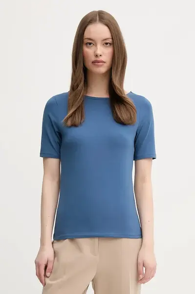 Tričko United Colors of Benetton dámské, modrá barva, 3FJHD109K