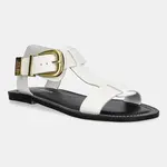 Kožené sandály Steve Madden Braelynn dámské, bílá barva, SM11003788