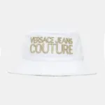 Bavlněný klobouk Versace Jeans Couture dámská, bílá barva, 78HAZK04 ZG365