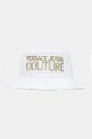 Bavlněný klobouk Versace Jeans Couture dámská, bílá barva, 78HAZK04 ZG365