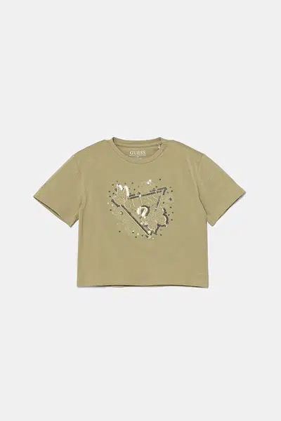 Dětské tričko Guess zelená barva, J5YI35 K6YW4