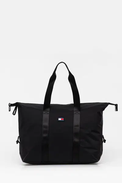 Taška Tommy Jeans černá barva, AM0AM13399