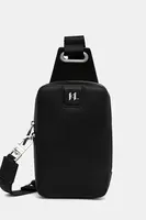 Kožená taštička Karl Lagerfeld K/MONOGRAM pánská, černá barva, A3M30158