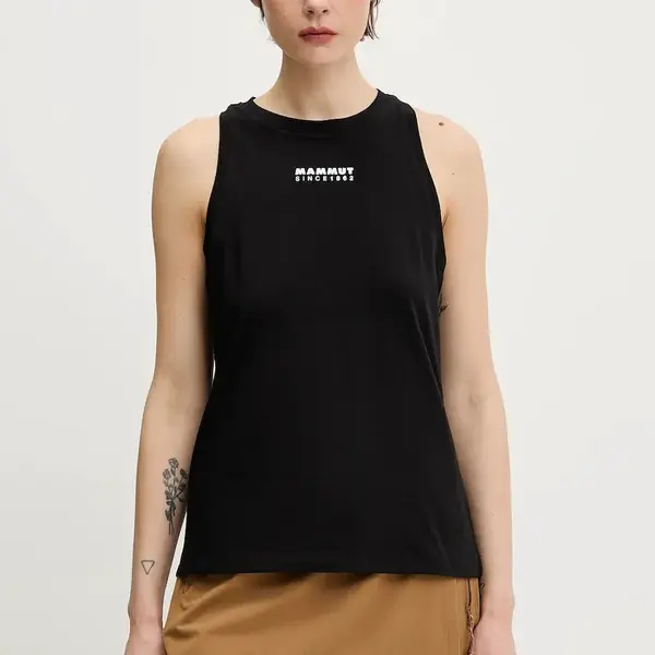 Sportovní top Mammut černá barva, 1017-03993