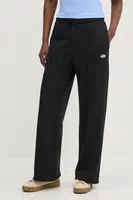 Tepláky Dickies dámské, černá barva, hladké, DK0A4Z2VBLK1