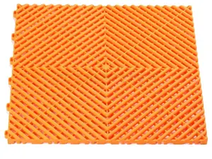 Plastová dlaždice, perforovaná, modulární, 40 x 40 x 1,8 cm, různé barvy - Procarosa Barva: oranžová