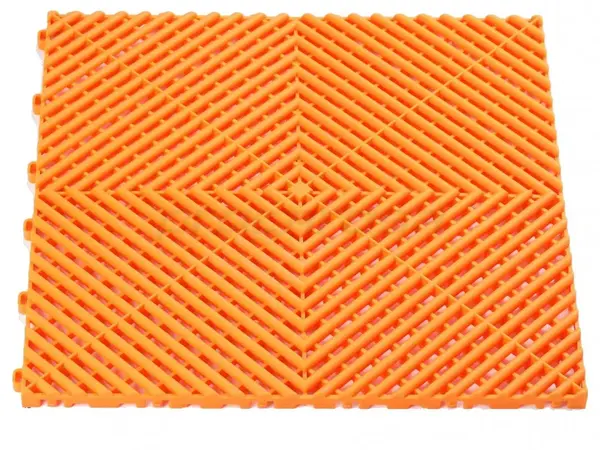 Plastová dlaždice, perforovaná, modulární, 40 x 40 x 1,8 cm, různé barvy - Procarosa Barva: oranžová