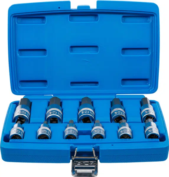 BGS technic Zástrčné hlavice Imbus 1/2", palcové 7/32"-3/4", sada 11 dílů - BGS 5053