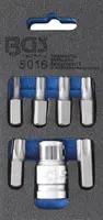 BGS technic Bity šroubovákové TORX, T25 - T55, s adaptérem 1/2", sada 7 dílů - BGS 5016