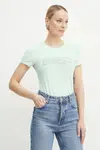 Tričko Guess modrá barva, W5GI04 J1314