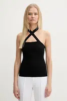 Halenka Silvian Heach TOLAIA dámská, černá barva, hladká, GPP25027TO