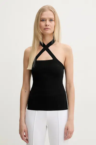 Halenka Silvian Heach TOLAIA dámská, černá barva, hladká, GPP25027TO