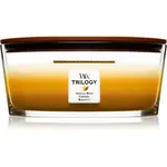 Woodwick Trilogy Café Sweets vonná svíčka s dřevěným knotem (hearthwick) 453.6 g