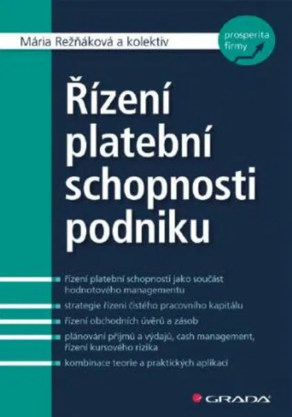Řízení platební schopnosti podniku - Mária Režňáková - e-kniha