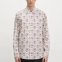 Bavlněná košile Paul Smith béžová barva, regular, s klasickým límcem, M1R-901U-P02598