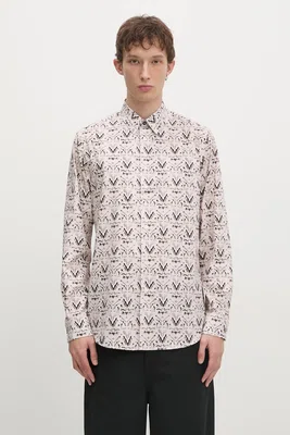 Bavlněná košile Paul Smith béžová barva, regular, s klasickým límcem, M1R-901U-P02598