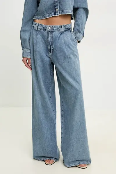 Džíny Moschino Jeans dámské, high waist, 0341 3721