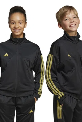 Sportovní mikina adidas černá barva, s potiskem, JI6185