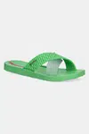Pantofle Ipanema SENSE SLIDE dámské, zelená barva, 27214-BC270
