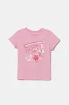 Dětské tričko Guess růžová barva, J5GI30 K6YW4