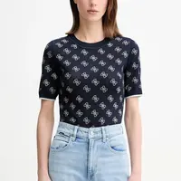 Svetr Guess ROSIE dámský, tmavomodrá barva, lehký, W5GR20 Z3D60