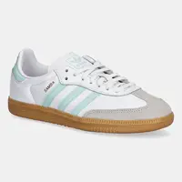 Kožené tenisky adidas Originals SAMBA OG tyrkysová barva, JP5481