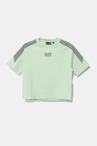 Dětské bavlněné tričko EA7 Emporio Armani