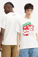 Bavlněné tričko Inbetweeners béžová barva, s potiskem, S5TWUATH041