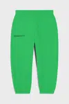 Kalhoty Pangaia KIDS' 365 MIDWEIGHT TRACK PANTS zelená barva, 10000280