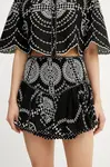 Sukně Charo Ruiz Ibiza Marli černá barva, mini, áčková, 254400